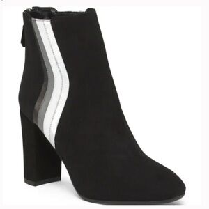 Grigiarancio Black Suede Leather Ankle Booties Made in Italy Size 37 US 6.5